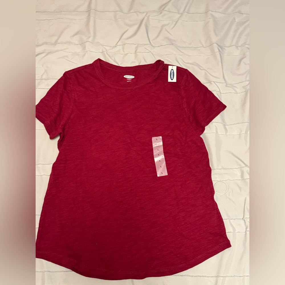 Old Navy Women's Crimson Short Sleeve Tee